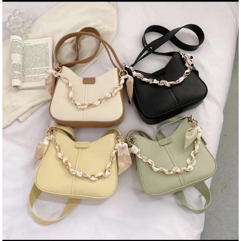 doodoo888กระเป๋าถือกระเป๋าสะพายไหล่ผู้หญิงพร้อมผ้ามัดกระเป๋าKS8