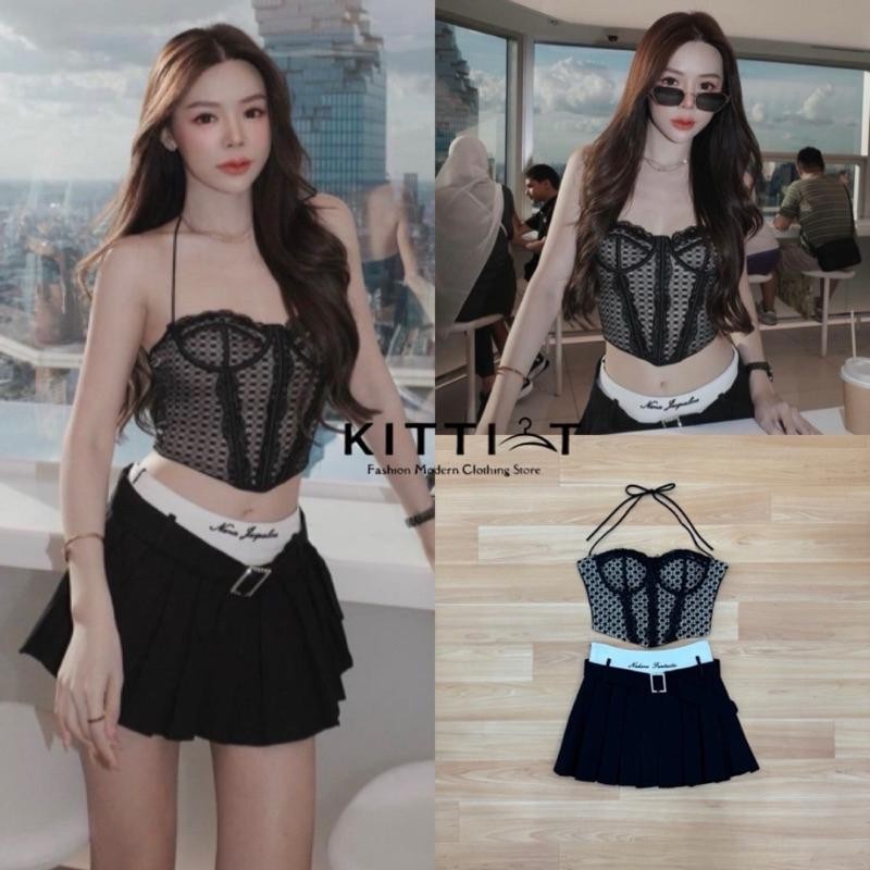 C.on (พร้อมส่ง) Kitti101 เช็ต 3 ชิ้น สวยๆแซ่บๆปั้วๆ อกสวยแน่นกระชับ ดูดีมาก Cafe.