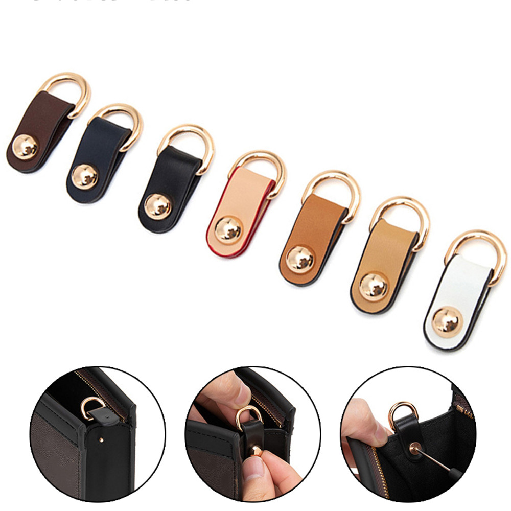 D หัวเข็มขัดอุปกรณ์ฮาร์ดแวร์ตกแต่งมัลติฟังก์ชั่น Link DIY 2 ชิ้น PU เปลี่ยนสายกระเป๋า