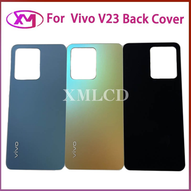 ใหม่สําหรับ vivo v23 5G ฝาหลังแบตเตอรี่ประตูด้านหลังสําหรับ vivo v23 V2130 แบตเตอรี่อะไหล่เปลี่ยนประ