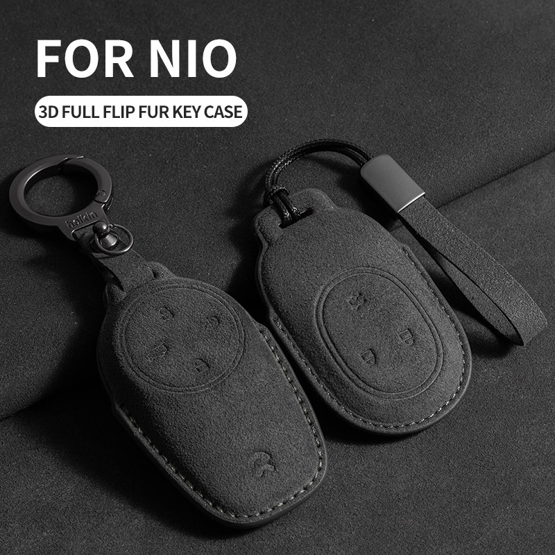 หนังรถ Remote Key สําหรับ NIO ET7 ET5 2022 2023 2024 สําหรับ Weilai NIO ES6 ES8 EC6 ET7 Auto Key Fob
