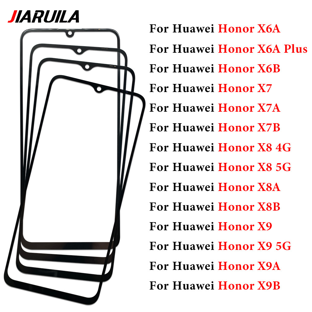 สําหรับ Huawei Honor X6B X7 X7A X7B X8A X8B X9A X9B X9 X8 4G 5G X6A Plus OCA กระจกด้านหน้าหน้าจอสัมผัสแผงด้านนอกเลนส์ซ่อมเปลี่ยนชิ้นส่วน