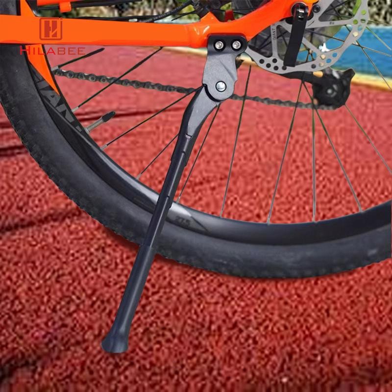 Hilabee Kickstand Mountain Bike Kickstand สําหรับ 24 นิ้ว-29 นิ้วจักรยานแร็คที่จอดรถสนับสนุนแร็คที่จอดรถขา Kick Stand
