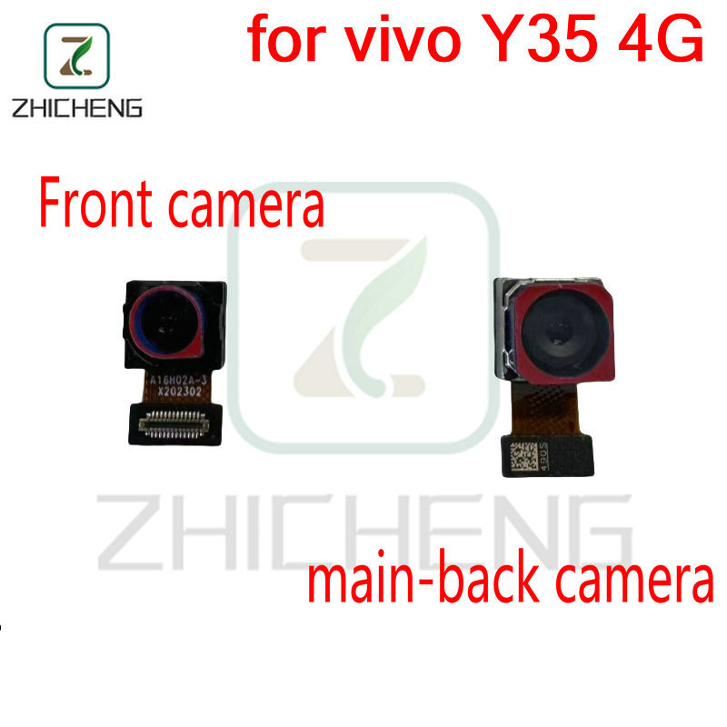 ด้านหน้าด้านหลังกล้องสําหรับ vivo y35 4G หลัก Facing กล้องโมดูล Flex Cable เปลี่ยนอะไหล่