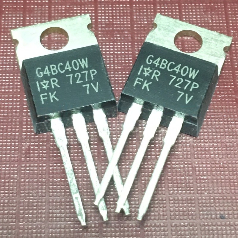 ((1 ชิ้น) ชิ้นส่วนอิเล็กทรอนิกส์ G4BC40W IRG4BC40W คลังสินค้าพร้อม TO-220 IGBT Tube 600V 40A