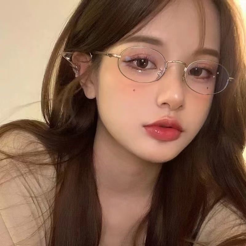 [+0°~+400°] Simple Svelte gold แว่นอ่านหนังสือกรอบเล็กสําหรับผู้ชายและผู้หญิงความละเอียดสูงลมบริสุทธ