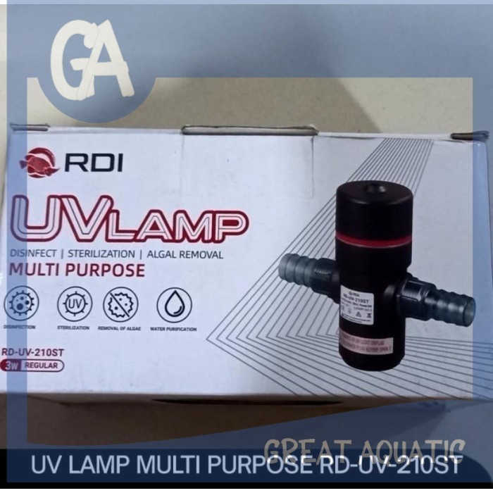 UV LAMP พิพิธภัณฑ์สัตว์น้ําบ่อปลา UV LAMP MULTI PURPOSE RED DRAGON INDONESIA UV LAMP RDI RD UV 210 S