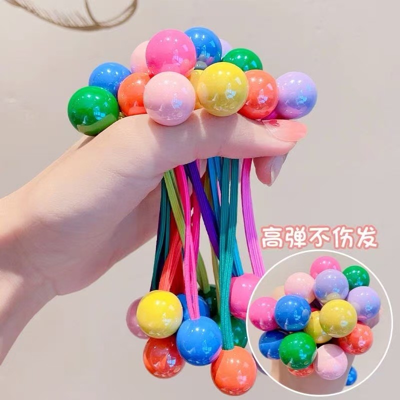 ยางรัดผมทรงเกาหลีสำหรับเด็ก กับโบว์คล้องผมลายหวาน สไตล์เจ้าหญิง