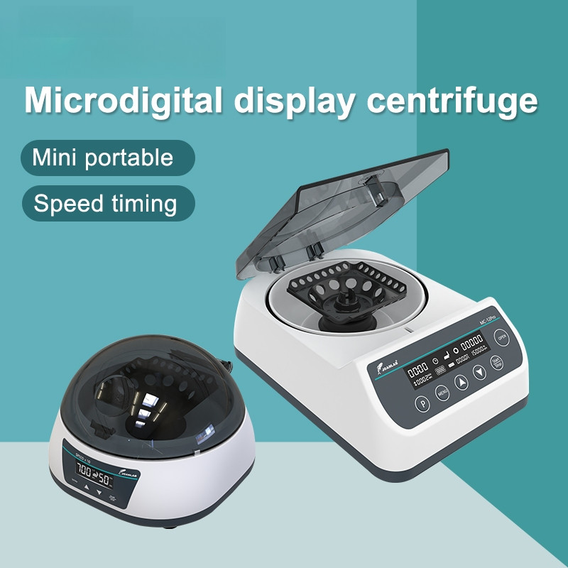 ห้องปฏิบัติการ Pcr Micro Centrifuge Machine จอแสดงผลดิจิตอลความเร็วสูง Prp Plasma Centrifuge 110v ถึ