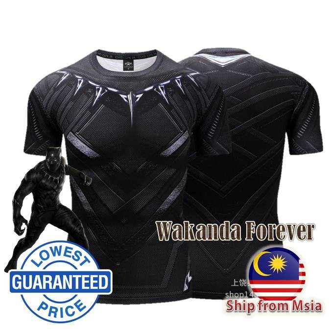 เสื้อยืด Black Panther 3D marvel 2018
