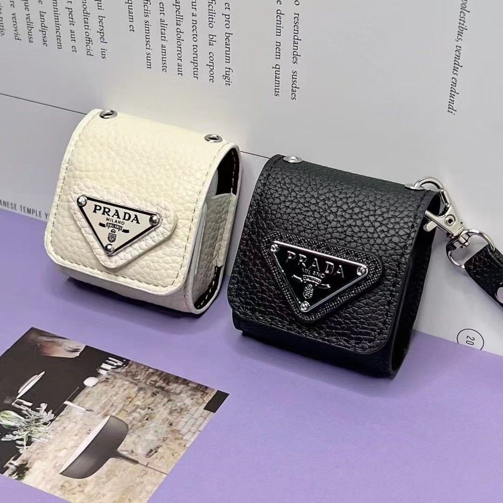 PRD ลายลิ้นจี่หนังฝาครอบปลอกเชลล์สําหรับ AIRPODS 4 ANC PRO3 PRO 1/2/3 เคสป้องกัน
