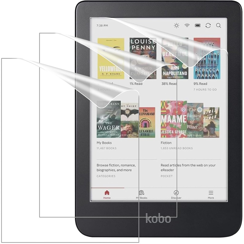 Moko 3-Pack Screen Protector สําหรับ Kobo Clara Colour 6" 2024/Kobo Clara BW 6" 2024/Kobo Clara 2E 6" 2022, Anti-Glare Premium PET ฟิล์มป้องกัน Full-Coverage Matte Screen Protector