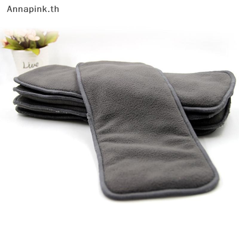 Ank ผ้าอ้อมผู้ใหญ่แบบซักได้ 5 ชั้นผ้าถ่านไม้ไผ่ผ้าอ้อมซับในใส่ Pad EN