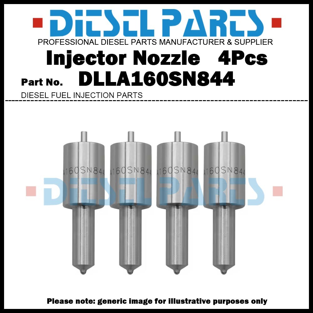 4 ชิ้นดีเซลหัวฉีดน้ํามันเชื้อเพลิงหัวฉีดเคล็ดลับ DLLA160SN844 NP-DLLA160SN844 สําหรับ MITSUBISHI 8DC