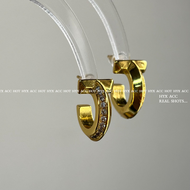 ต่างหูผู้หญิง High-end Simple Shiny Zircon [T] ต่างหู - รูปที่ 5