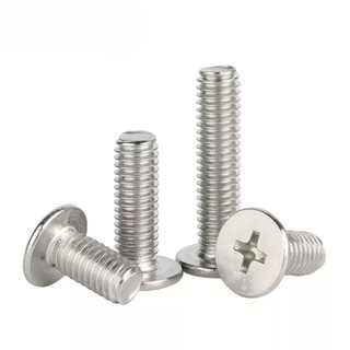 304 สแตนเลสสตีล Phillips สกรูหัวแบนขนาดใหญ่สกรูหัวแบน CM สกรูคอมพิวเตอร์ M5/M6/M8