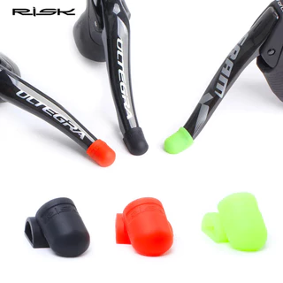 Risk 2 ชิ้นซิลิโคนจักรยาน Shift Handle สําหรับ Shimano จักรยานเสือหมอบ Shift Lever แขนป้องกันหมวก Derailleur อุปกรณ์เสริม