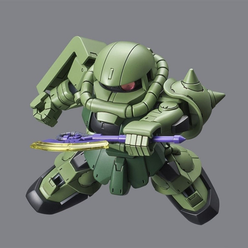 J74R กันดั้มรุ่น SDCS Zaku II Mass ประเภทการผลิต/สีเขียว Zaku Influencer Gundam ประกอบรุ่นของเล่น