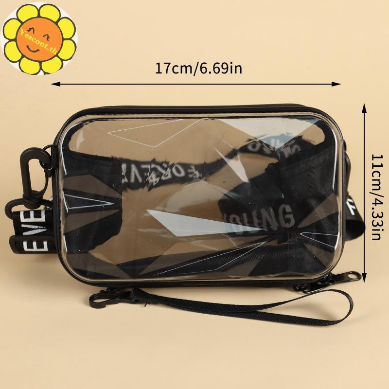 Yescont แฟชั่นโปร่งใสCrossbodyกระเป๋าผู้หญิงกระเป๋าแนวโน้มTotesกระเป๋าถือไหล่กระเป๋ากระเป๋าเดินทางกระเป๋าคลัทช์TH