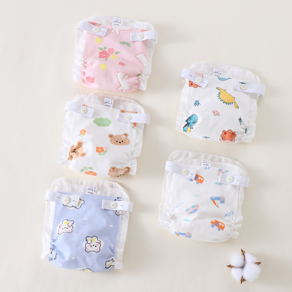 Adabaobao® ᵗʰทารกแรกเกิดล้างทําความสะอาดได้ผ้าฝ้ายกันน้ําป้องกันการรั่วไหลการฝึกอบรมกางเกงผ้าอ้อม