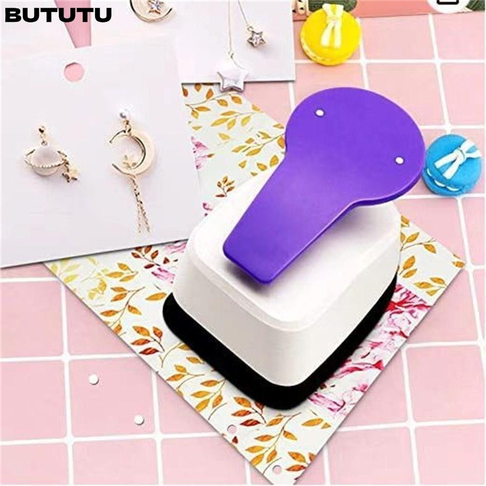 Bututu เครื่องเจาะรูกระดาษ การ์ด ต่างหู การ์ด พลาสติก