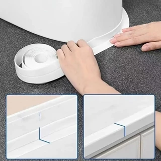LONTIME ตะเข็บเทปกาว, 3.2 เมตร/ม้วน Anti-Mildew Caulk เทป, Professional PVC Self กาวกันน้ํากระเบื้องอาบน้ําซีลสําหรับมุม Gap