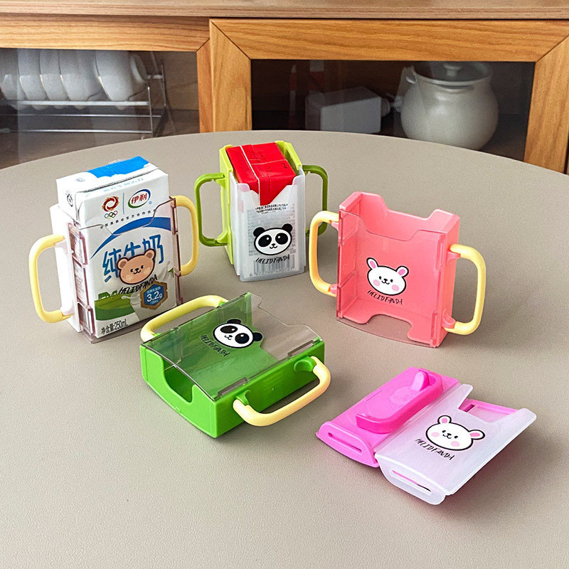 ที่วางแก้วเด็ก แก้วนมร้อนแบบถือได้ กล่องใส่นมแบบพับได้ ที่วางแก้วเด็ก ป้องกันการรั่วซึมและน้ำร้อนลวก - รูปที่ 7