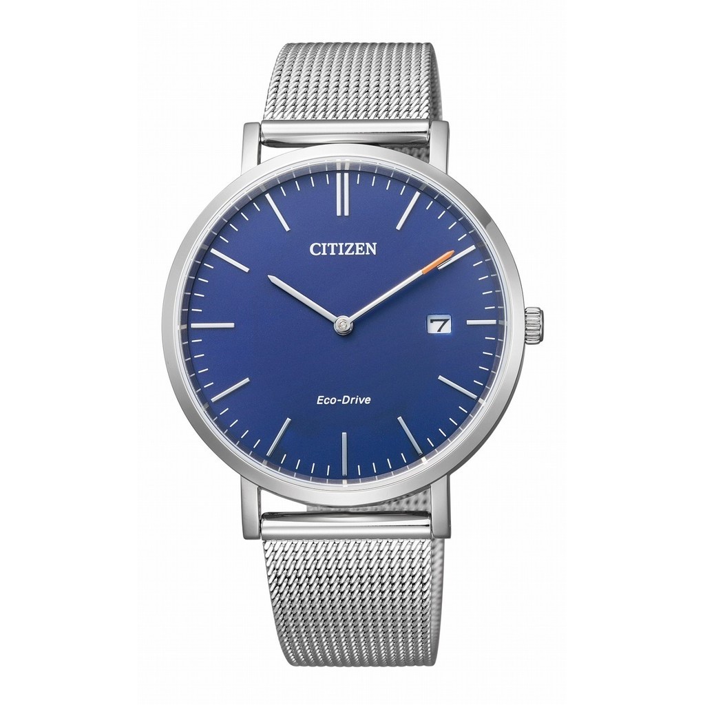 [Authentic★Direct from Japan] CITIZEN AU1080-62L Unused RECORD LABEL Eco Drive Sapphire glass Blue Men Wrist watch นาฬิกาข้อมือ