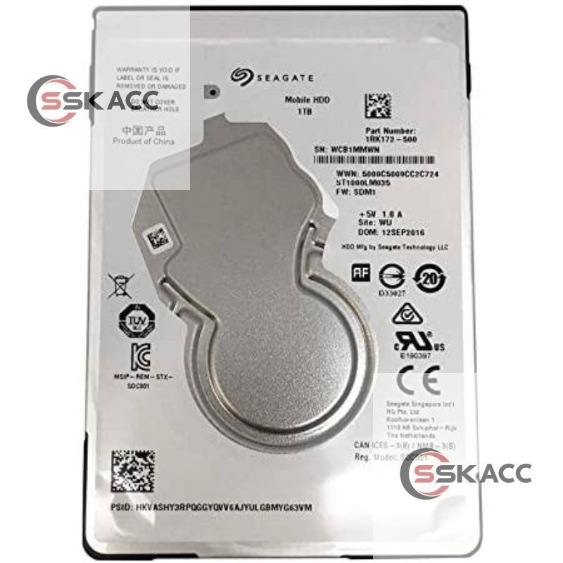 Seagate Hard disk 1tb Internal Notebook HDD ฮาร์ดดิสก์ 2.5" แล็ปท็อป SSKACC-KOMPUT 1 ชั้น