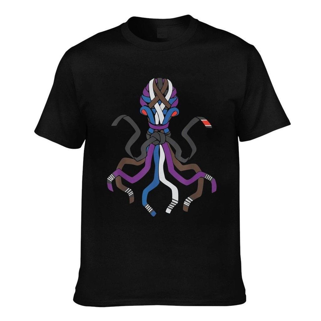 Bjj Brazilian Jiu-Jitsu Belt Octopus ยอดนิยมที่กําหนดเองเสื้อยืดชาย