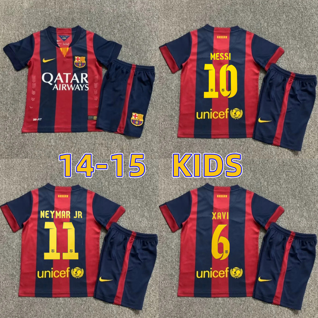 ชุดเด็ก Retro Barcelona Home สำหรับปี 2014 - 2015