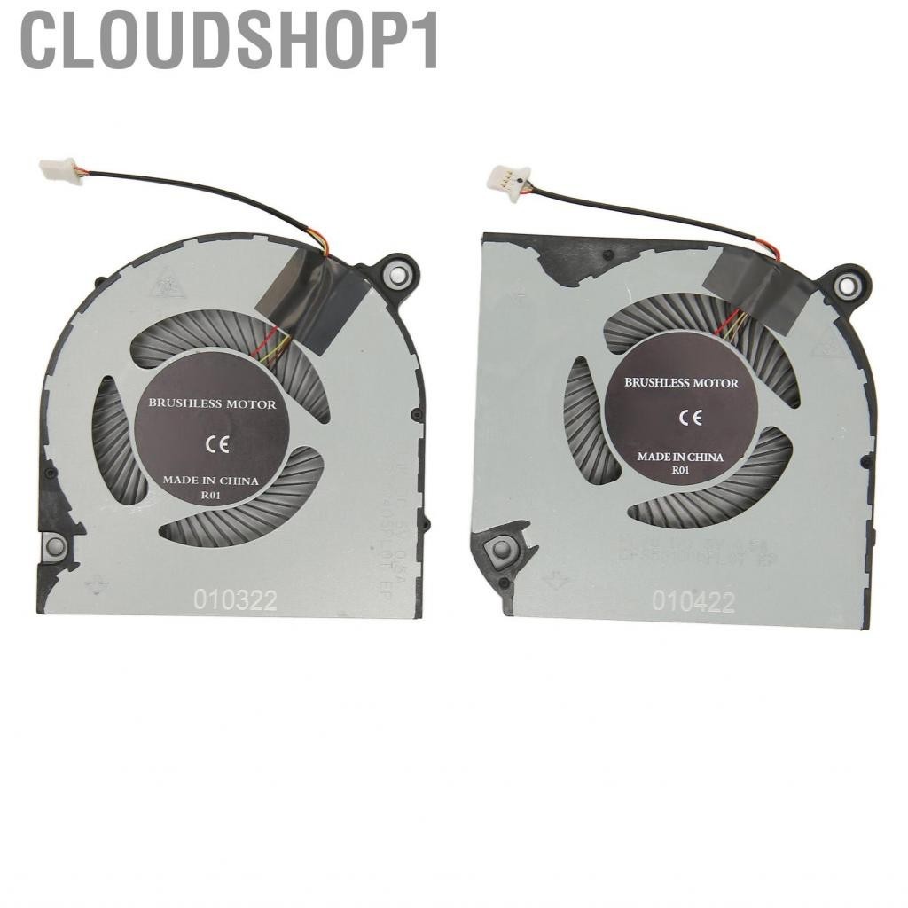 Cloudshop1 CPU GPU Cooling พัดลม 4 ขา DC 5 V/0.5A Fit สำหรับ Acer Nitro 5 AN515-43 AN515-54 AN517-51 7 AN715-51 FL1k FL78 แล็ปท็อป