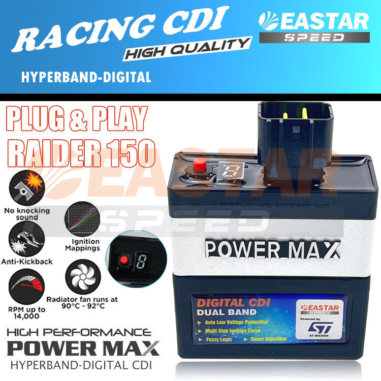 9 โหมด Racing CDI Dualband สําหรับ RAIDER 150 ( Reborn / Newbreast / Oldbreast) Plug And Play No Lim
