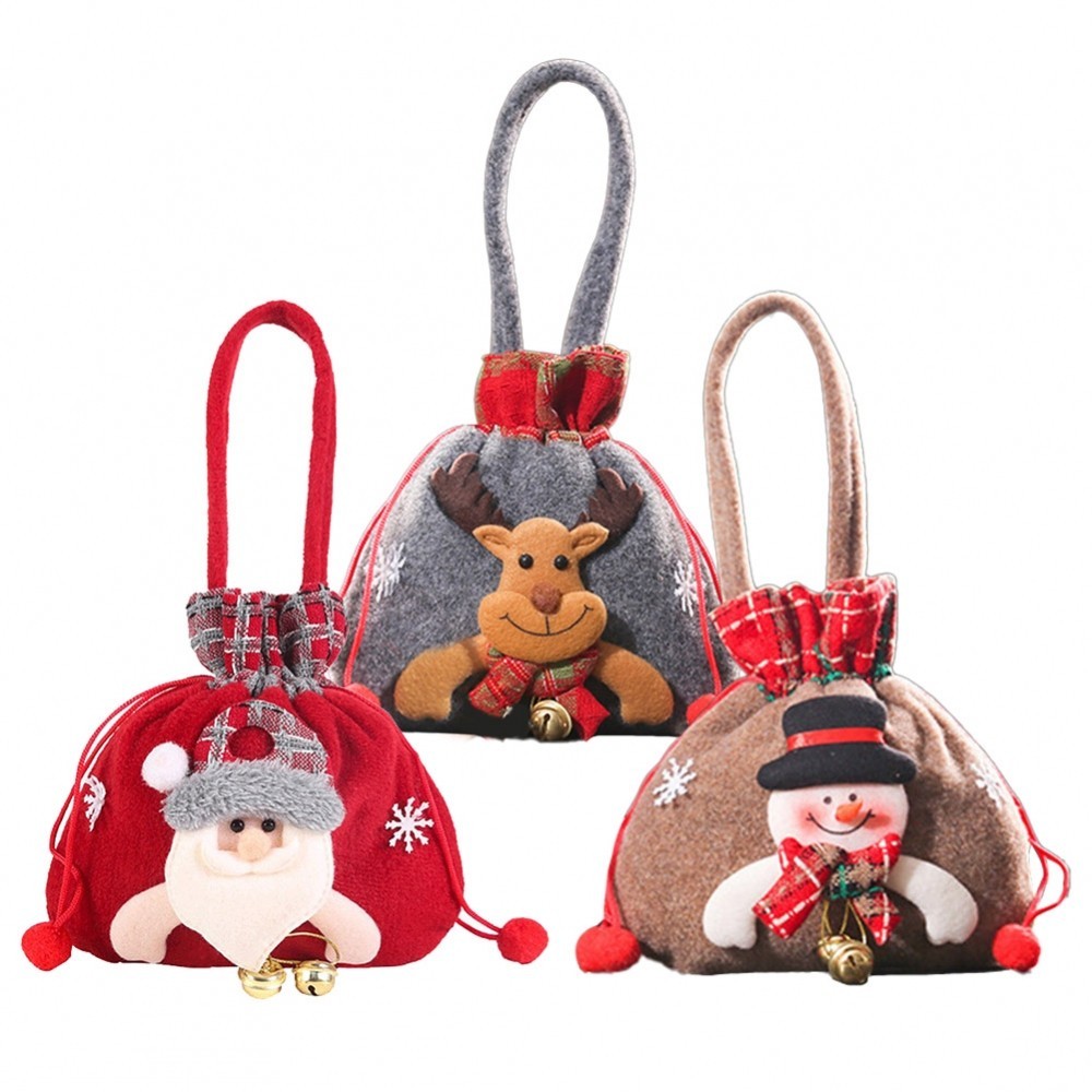 【Fairland CL】Candy Bag Party Favors Tote Bag Apple Box Candy Jar Christmas Supplies