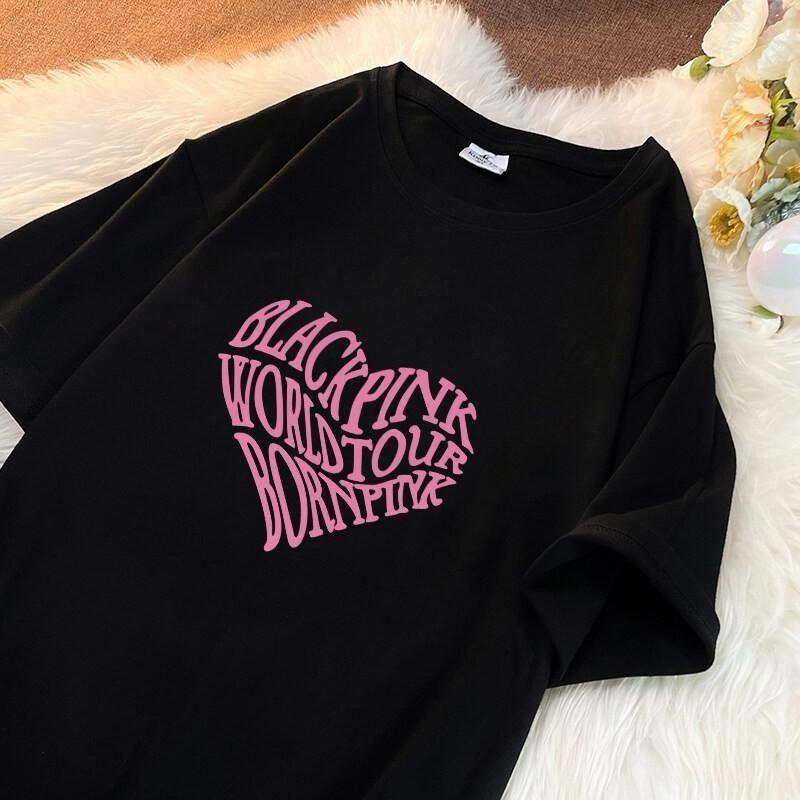 2024new (จัดส่งในกรุงเทพฯ)BOOM SHOP ผ้าฝ้ายแท้ ตัวอักษรแฟชั่นพิมพ์เสื้อยืดแขนสั้น s-5xl