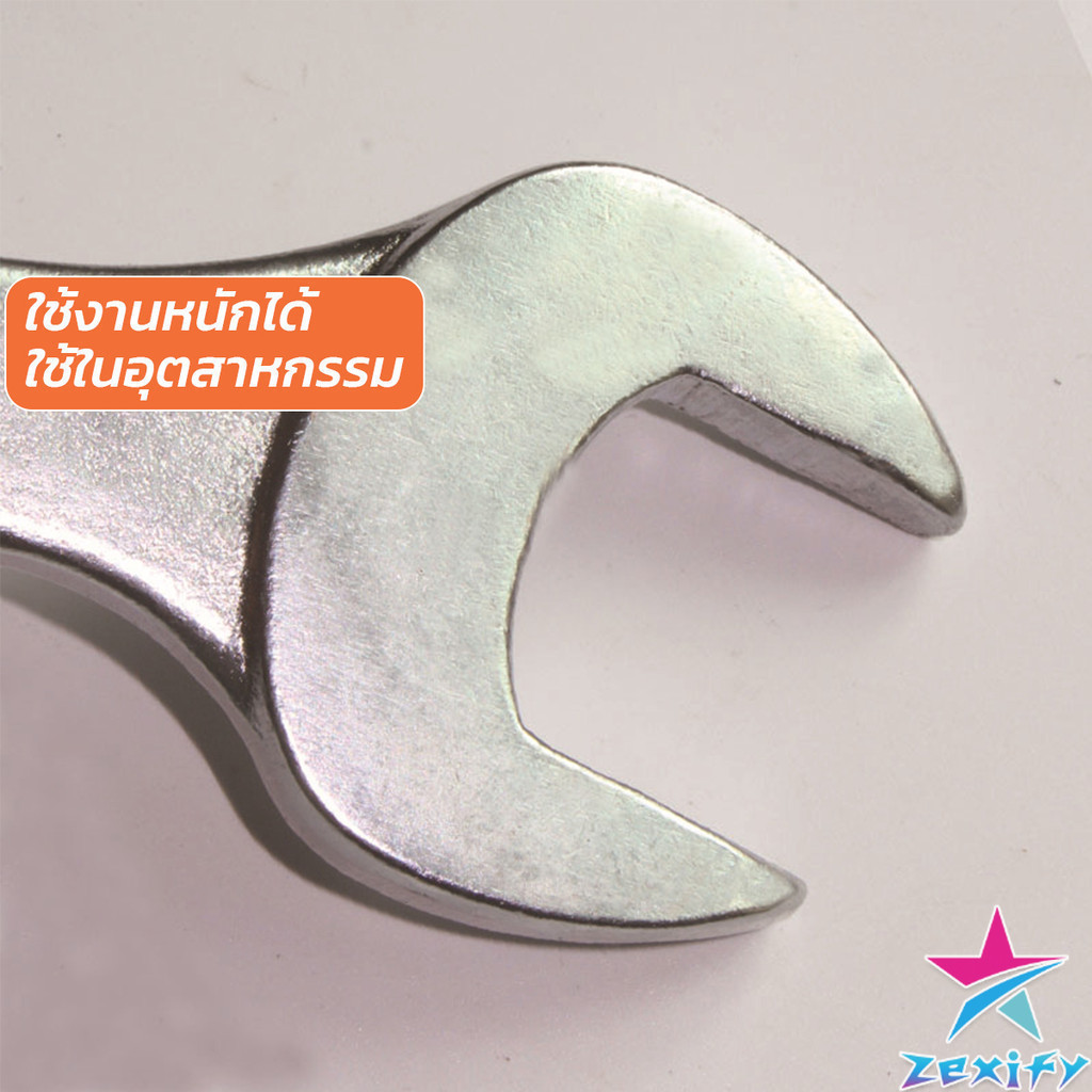 ZXF ประแจแหวนข้าง เบอร์ 8-19mm ประแจ ปากตาย แหวนข้าง OC wrench ราคา ถูกที่สุด ดีลบีเคเค แกลเลอรีภาพที่ 7