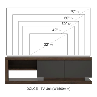 Tomato Home ชั้นวางทีวี 65นิ้ว Dolce กว้าง150ซม | ชั้นวางทีวีมินิมอล | คุ้มเกินราคา | คุณภาพส่งออก
