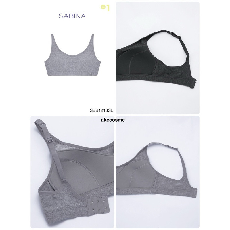 Sabina เสื้อชั้นในสปอร์ตบรา รหัส SBB1213 Invisible Wire (ไม่มีโครง) รุ่น Sbn Sport