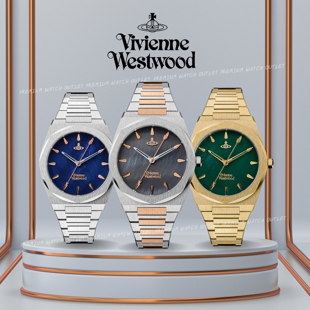 OUTLET WATCH นาฬิกา Vivienne Westwood นาฬิกาข้อมือผู้หญิง นาฬิกาผู้หญิง แบรนด์เนม  Brandname รุ่น VV244GRGD