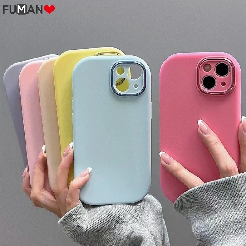 สําหรับ Vivo V27 V20 Pro V27E V23 V23E V21 V21S V15 Vivo Y75 4G Y72 Y52 Y75S 5G Y17 Y15 Y13 Y12 Y11 2019 Y3S โทรศัพท ์ ซิลิโคนนุ ่ มสีทึบ Skin-feel กล ้ องกันชน Matte ฝาครอบ