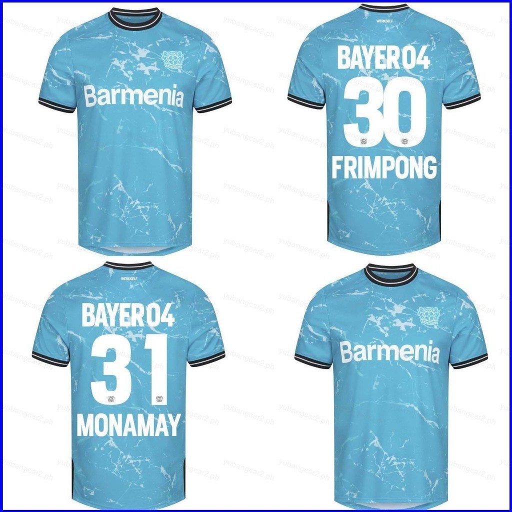 เสื้อยืด ลายการ์ตูน Bundesliga Bayer 04 Leverkusen Frimpong Monamay Alternate พลัสไซซ์ สําหรับเด็ก และผู้ใหญ่ 23-24