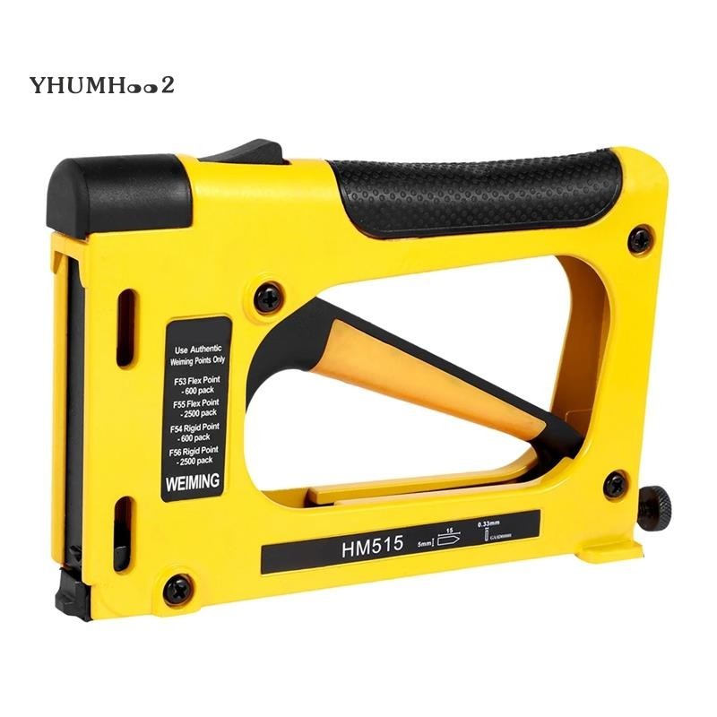 [yhumh002 ] Nail Stapler Frame Nailing Machine สําหรับเฟอร ์ นิเจอร ์ งานไม ้ Heavy Duty ก ่ อสร ้ างกรอบรูป Staple โลหะเครื ่ องมือ