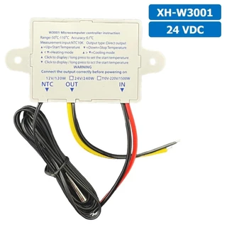 XH-W3001 12VDC/24VDC/220VAC เครื่องควบคุมอุณหภูมิ Digital Temperature Controller Thermostat Switch Probe