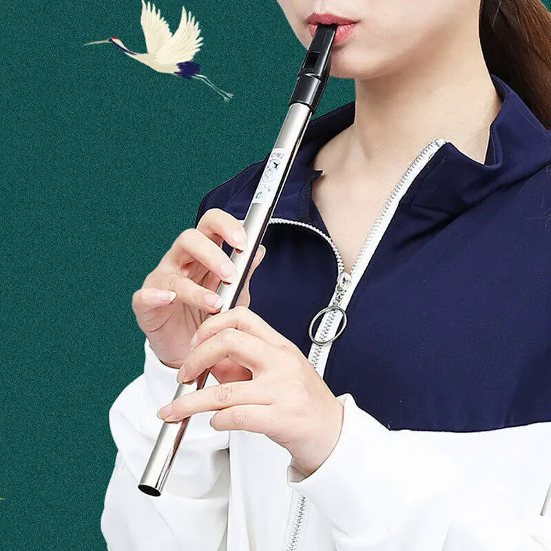 New 6 Hole Flute C/D Key Irish Whistle Ireland Tin Penny Whistle Metal Flute Instrument Wind Musical