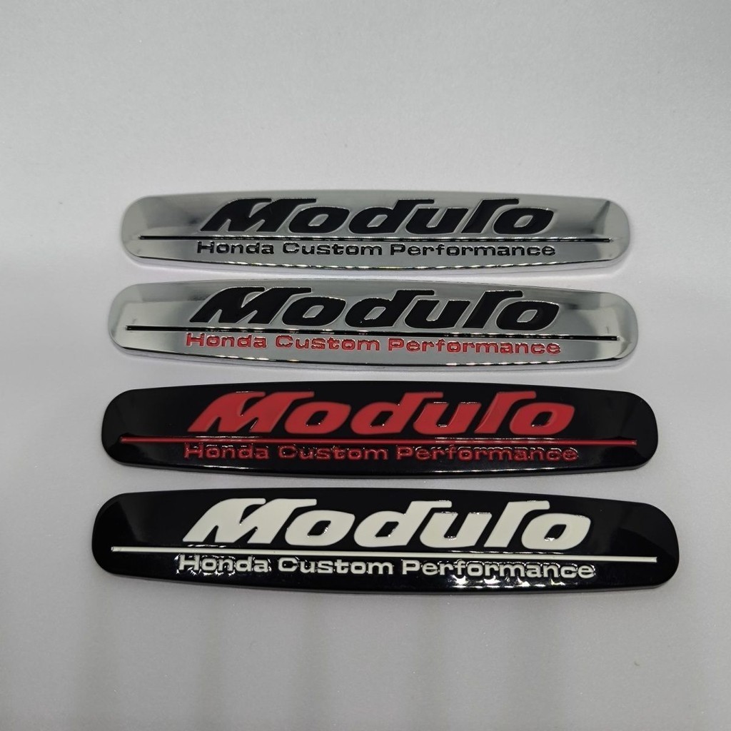 เหมาะสําหรับ Civic Lingpai CRV Accord XRV Fit ดัดแปลง Modulo รุ่นประสิทธิภาพโลโก้รถด้านข้างโลโก้หางร