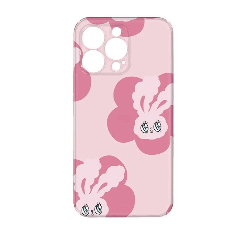 Esther Pink Rabbit Phone Case Film 2 in 1 น ่ ารักเหมาะสําหรับ iPhone15/14promax/iPhone11/12/13pro x XS เคสโทรศัพท ์ Simple Shock-resistant VYEZ - รูปที่ 3