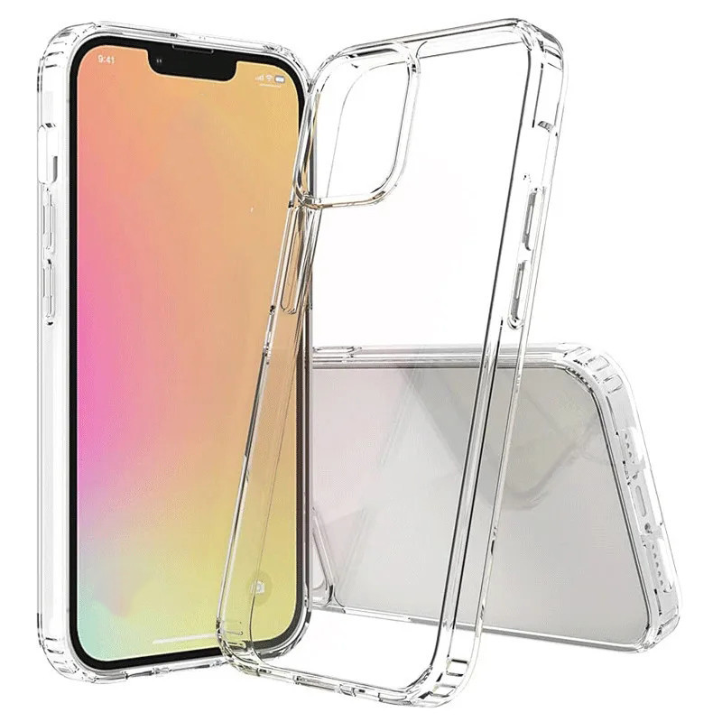 เคสซิลิโคนใสสําหรับ iPhone 15 Series - เคสโทรศัพท์แบบใส - ฝาหลัง TPU - สําหรับ iPhone 15 Pro Plus Max - เคสป้องกันการตก