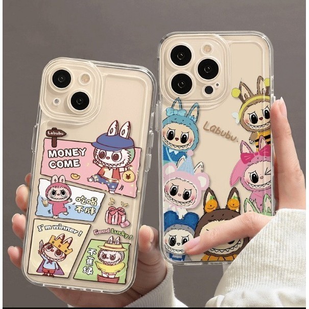 🔥🔥 ส่งจากไทย labubu เคสไอโฟน11 15PRO 15 13 14 14plus 15 pro max XR 12 13pro เคสเกาหลี 6P 7P 8P 14pro