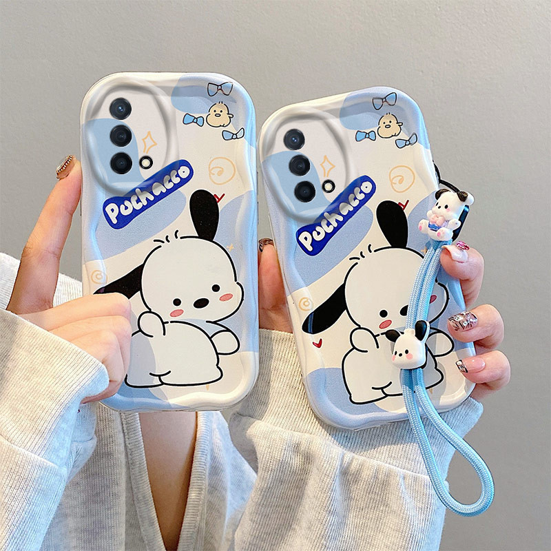 เคส OPPO A95 A74 4G โทรศัพท์น่ารักป้องกันกรณี + สร้อยข้อมือน่ารัก MR