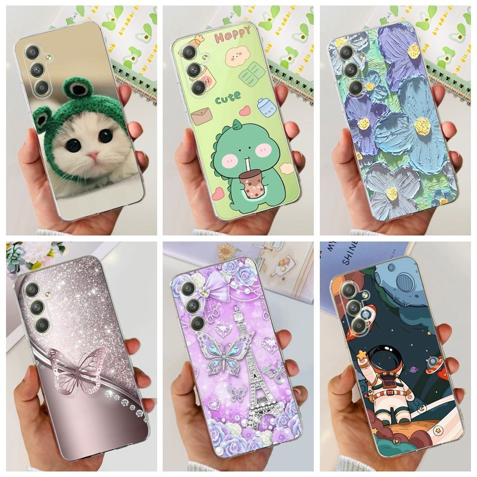 สําหรับ Samsung Galaxy A54 SM-A546B A 54 5G น ่ ารักรูปแบบไดโนเสาร ์ ซิลิโคนนุ ่ ม TPU เคสโทรศัพท ์